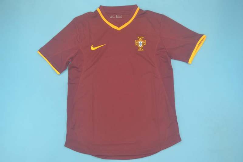 Thailand Quality(AAA) 2000 Portugal Home Retro Soccer Jersey