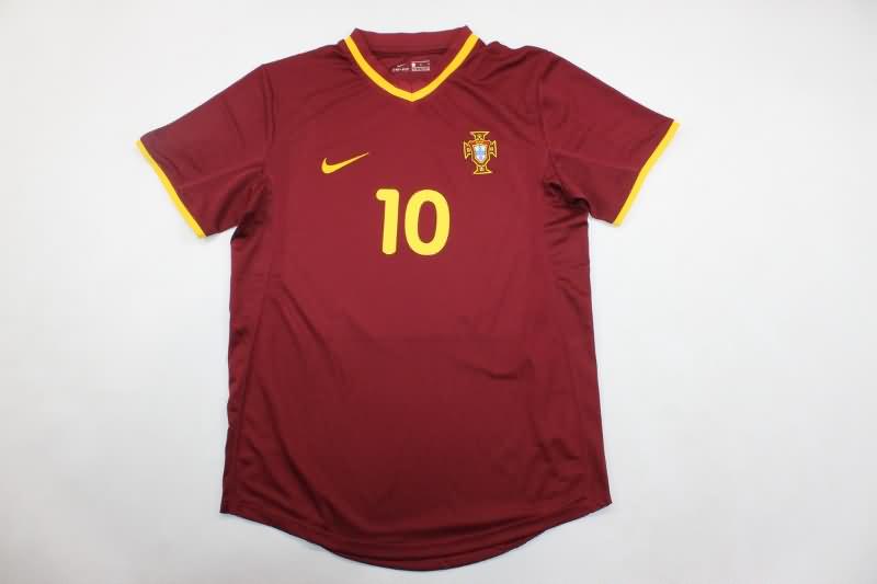 Thailand Quality(AAA) 2000 Portugal Home Retro Soccer Jersey