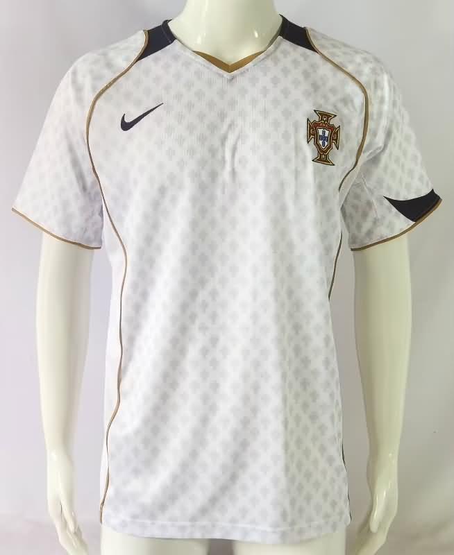 Thailand Quality(AAA) 2004 Portugal Away Retro Soccer Jersey