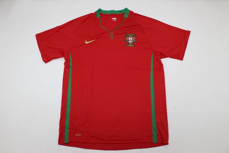 Thailand Quality(AAA) 2008 Portugal Home Retro Soccer Jersey Thailand Quality(AAA) 2008 Portugal Home Retro Soccer Jersey