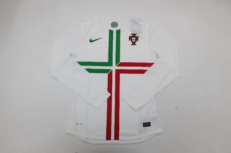 Thailand Quality(AAA) 2012 Portugal Away Long Sleeve Retro Soccer Jersey (Player) Thailand Quality(AAA) 2012 Portugal Away Long Sleeve Retro Soccer Jersey (Player)