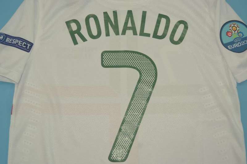 Thailand Quality(AAA) 2012 Portugal Away Retro Soccer Jersey(Player)