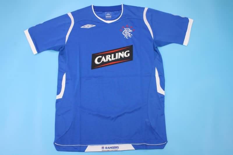 Thailand Quality(AAA) 2008/09 Rangers Home Retro Soccer Jersey