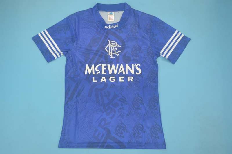 Thailand Quality(AAA) 1994/96 Rangers Home Retro Soccer Jersey