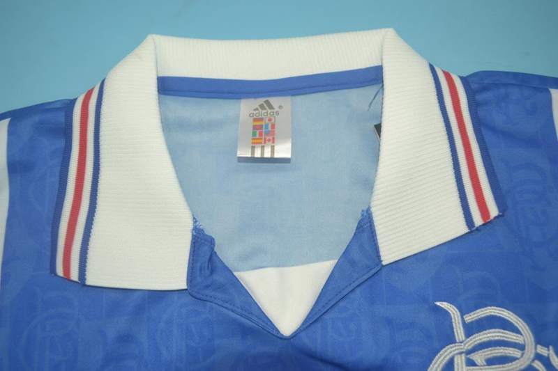 Thailand Quality(AAA) 1996/97 Rangers Home Retro Soccer Jersey