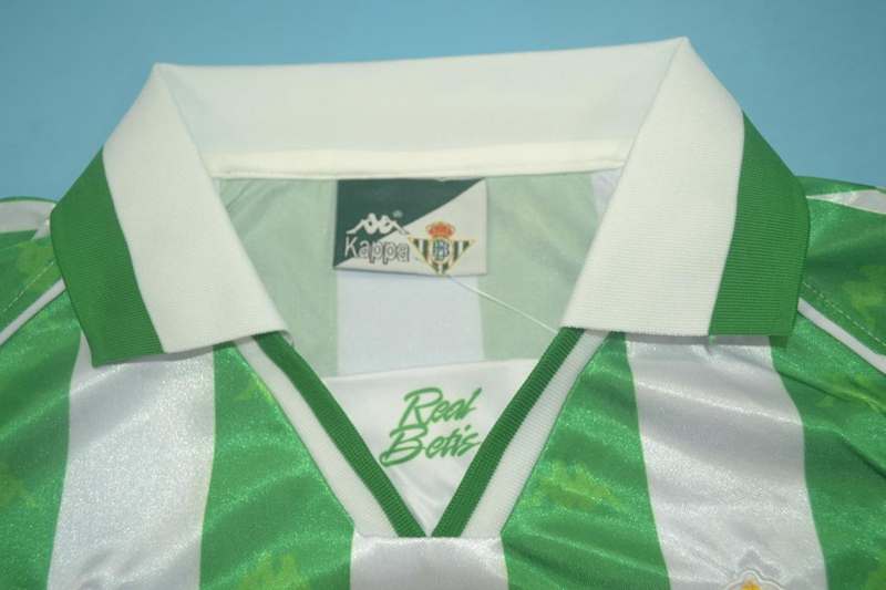 Thailand Quality(AAA) 1995/97 Real Betis Home Retro Soccer Jersey