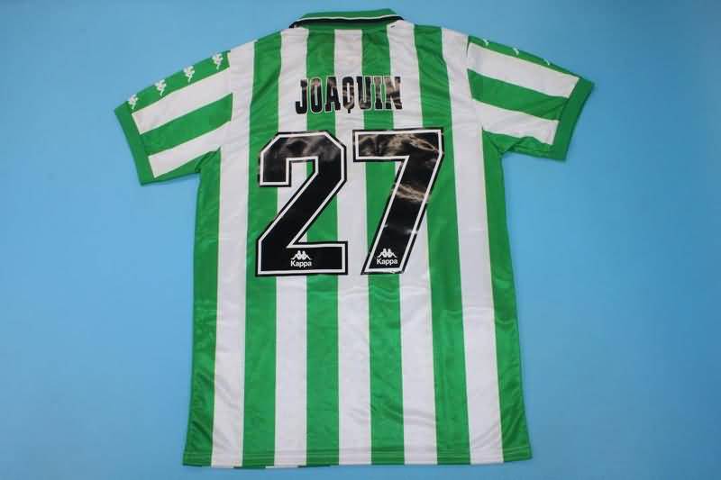 Thailand Quality(AAA) 1999/00 Real Betis Home Retro Soccer Jersey