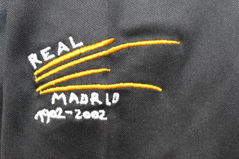 Thailand Quality(AAA) 2002/03 Real Madrid Away Long Sleeve Retro Soccer Jersey