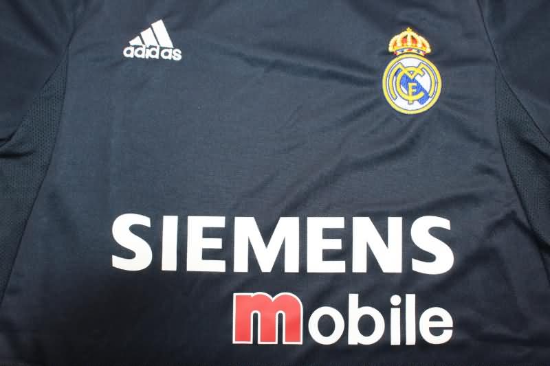 Thailand Quality(AAA) 2003/04 Real Madrid Away Retro Soccer Jersey