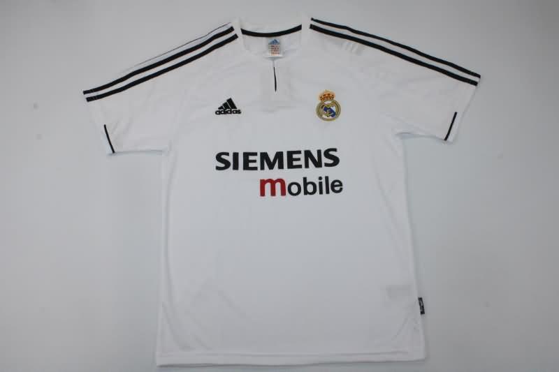 Thailand Quality(AAA) 2003/04 Real Madrid Home Retro Soccer Jersey