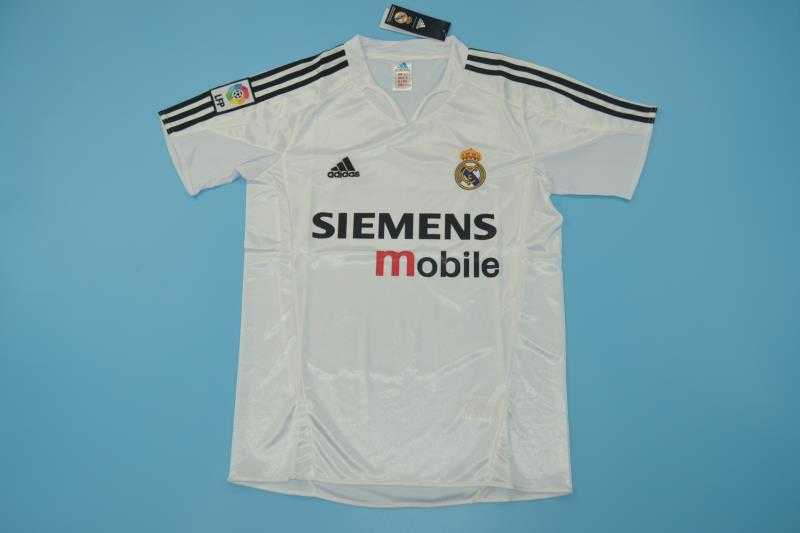 Thailand Quality(AAA) 2004/05 Real Madrid Home Retro Soccer Jersey