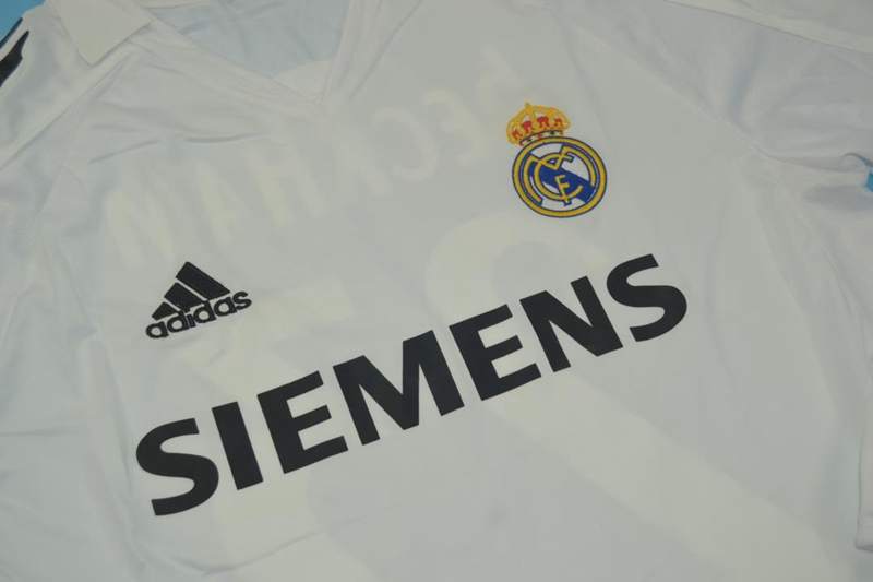 Thailand Quality(AAA) 2005/06 Real Madrid Home Retro Soccer Jersey(L/S)