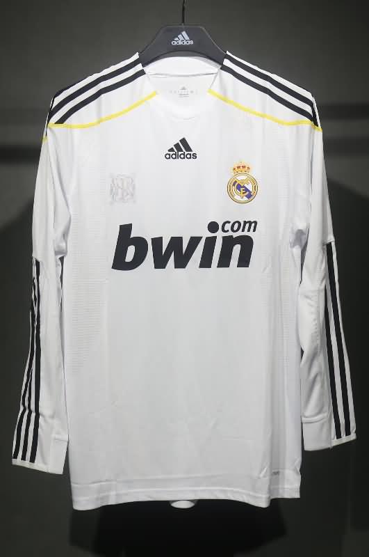 Thailand Quality(AAA) 2009/10 Real Madrid Home Long Retro Soccer Jersey (Player)