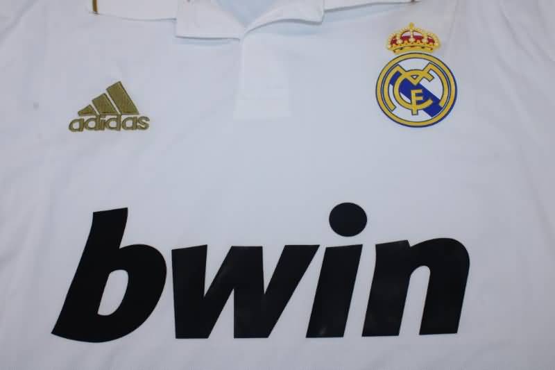 Thailand Quality(AAA) 2011/12 Real Madrid Home Long Retro Soccer Jersey