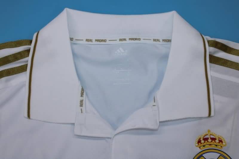 Thailand Quality(AAA) 2011/12 Real Madrid Home Long Retro Soccer Jersey