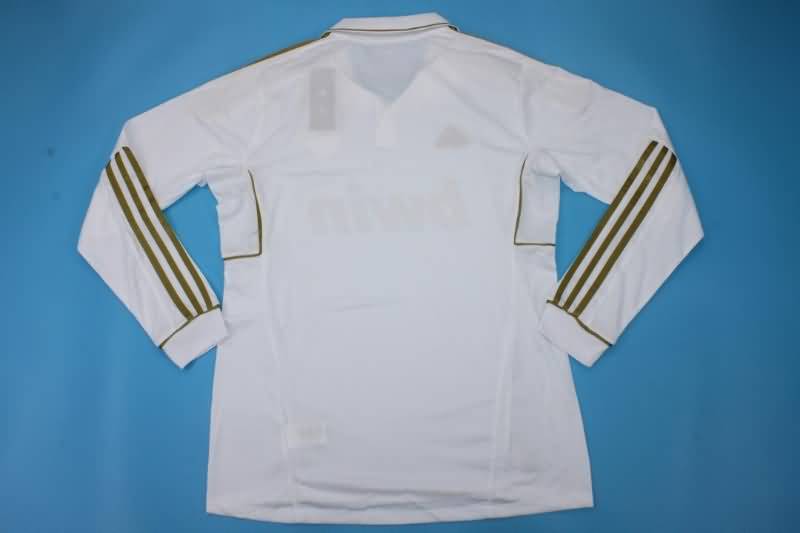 Thailand Quality(AAA) 2011/12 Real Madrid Home Long Retro Soccer Jersey