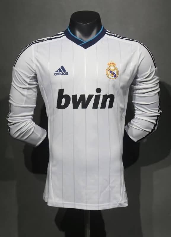 Thailand Quality(AAA) 2012/13 Real Madrid Home LS Retro Soccer Jersey (Player)