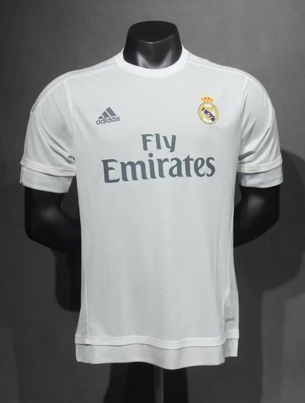 Thailand Quality(AAA) 2015/16 Real Madrid Home Retro Soccer Jersey (Player)