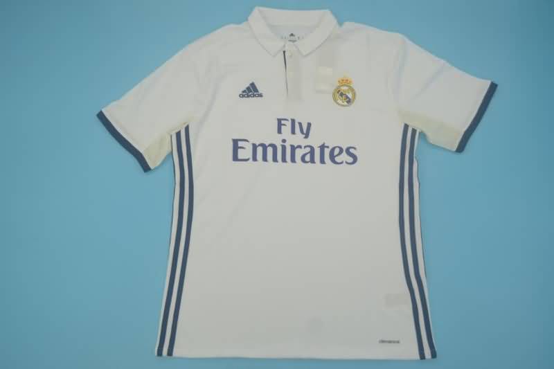 Thailand Quality(AAA) 2016/17 Real Madrid Home Retro Soccer Jersey