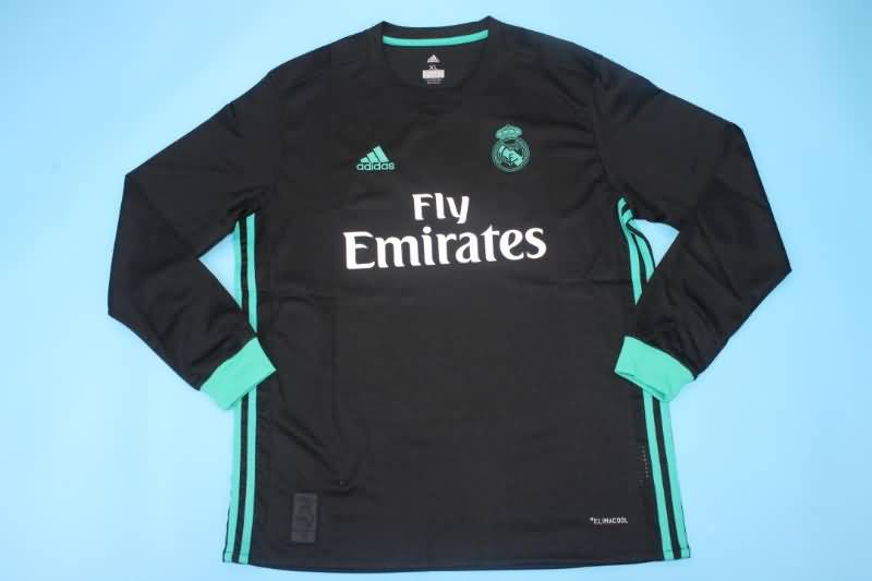 Thailand Quality(AAA) 2017/18 Real Madrid Away Long Retro Soccer Jersey
