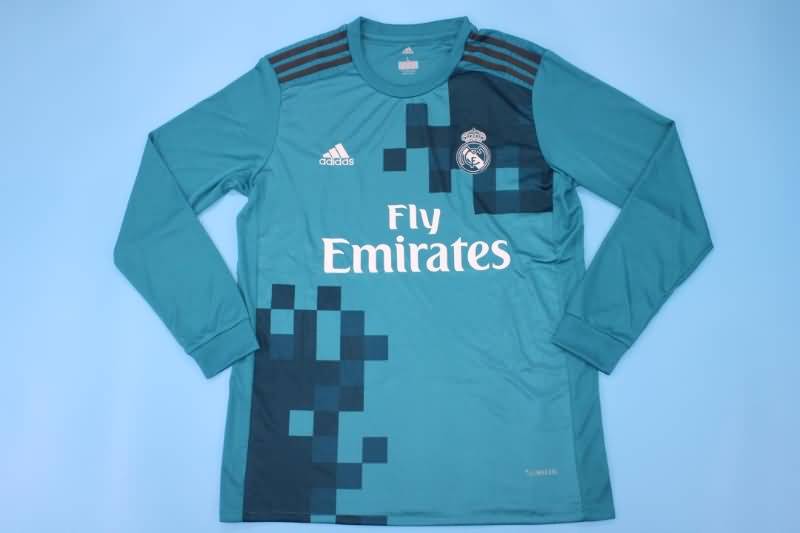 Thailand Quality(AAA) 2017/18 Real Madrid Third Retro Long Sleeve Soccer Jersey