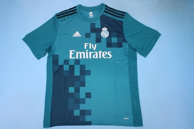 Thailand Quality(AAA) 2017/18 Real Madrid Third Retro Soccer Jersey(Player)