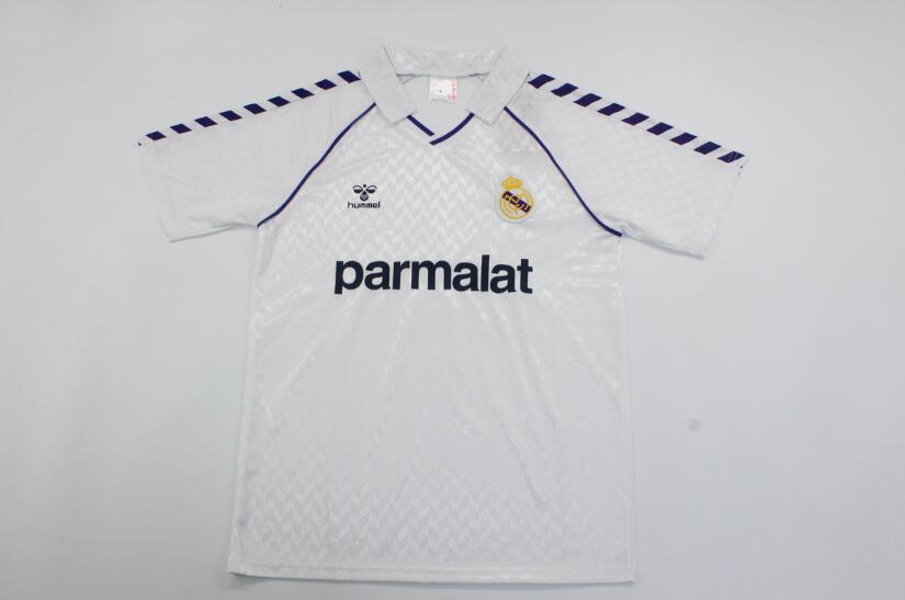 Thailand Quality(AAA) 1986/88 Real Madrid Home Retro Soccer Jersey