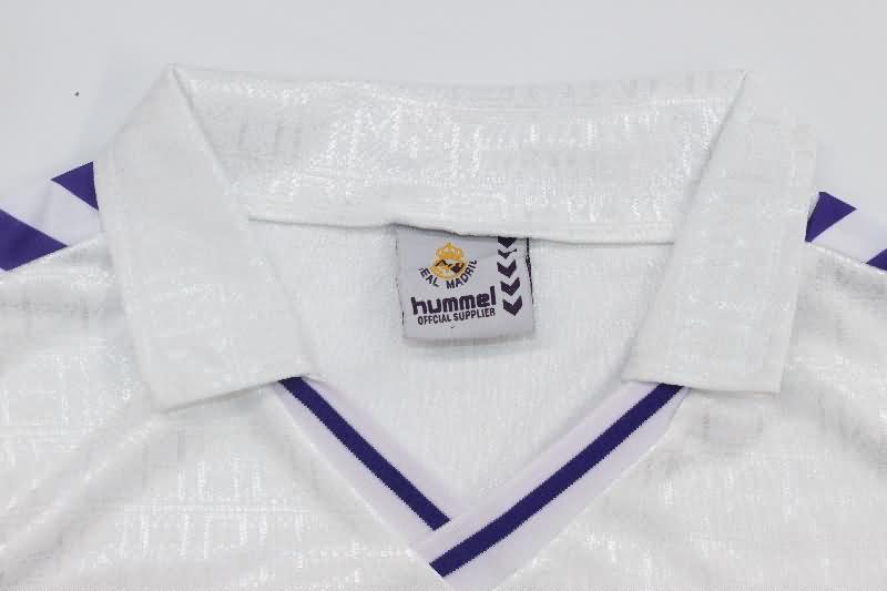 Thailand Quality(AAA) 1989/90 Real Madrid Home Retro Soccer Jersey