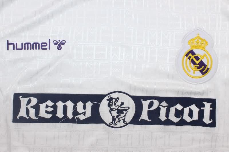 Thailand Quality(AAA) 1989/90 Real Madrid Home Retro Soccer Jersey