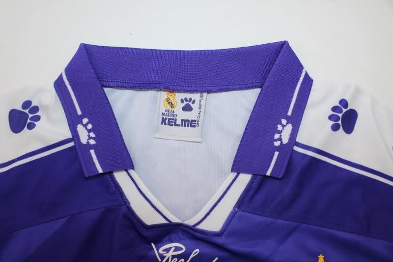 Thailand Quality(AAA) 1994/96 Real Madrid Away Long Sleeve Retro Soccer Jersey