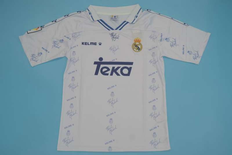 Thailand Quality(AAA) 1994/96 Real Madrid Home Retro Soccer Jersey