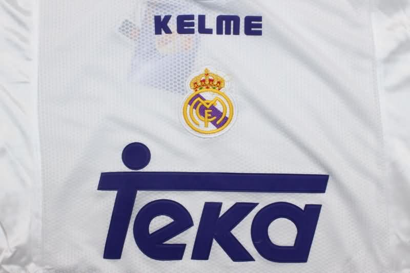 Thailand Quality(AAA) 1997/98 Real Madrid Home Long Sleeve Retro Soccer Jersey