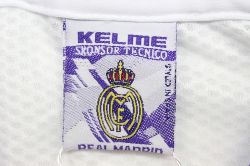 Thailand Quality(AAA) 1997/98 Real Madrid Home Long Sleeve Retro Soccer Jersey