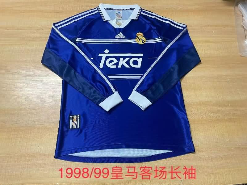 Thailand Quality(AAA) 1998/99 Real Madrid Third Long Sleeve Retro Soccer Jersey