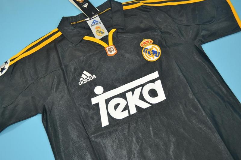 Thailand Quality(AAA) 1999/01 Real Madrid Away Retro Soccer Jersey