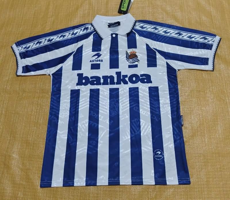 Thailand Quality(AAA) 1994/95 Real Sociedad Home Retro Soccer Jersey