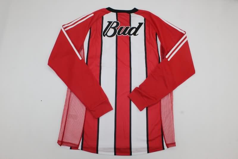 Thailand Quality(AAA) 2003/04 River Plate Away Long Sleeve Retro Soccer Jersey