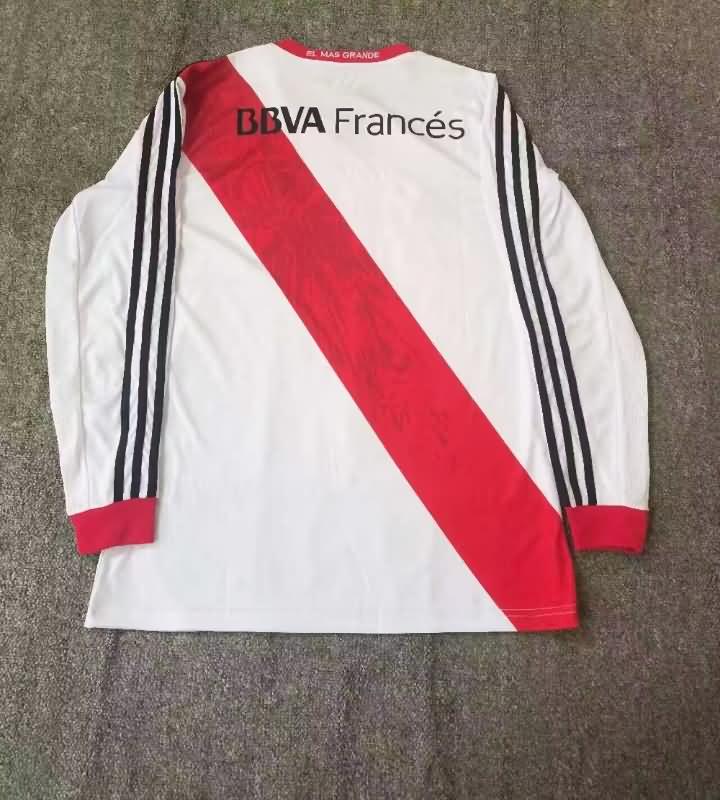 Thailand Quality(AAA) 2013/14 River Plate Home Long Retro Soccer Jersey