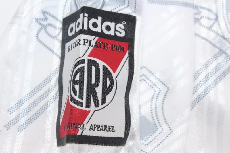 Thailand Quality(AAA) 1996 River Plate Home Long Sleeve Retro Soccer Jersey