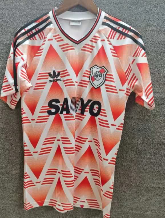 Thailand Quality(AAA) 1992/93 River Plate Away Retro Soccer Jersey Thailand Quality(AAA) 1992/93 River Plate Away Retro Soccer Jersey