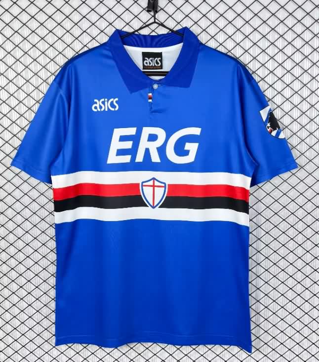 Thailand Quality(AAA) 1993/94 Sampdoria Home Retro Soccer Jersey Thailand Quality(AAA) 1993/94 Sampdoria Home Retro Soccer Jersey