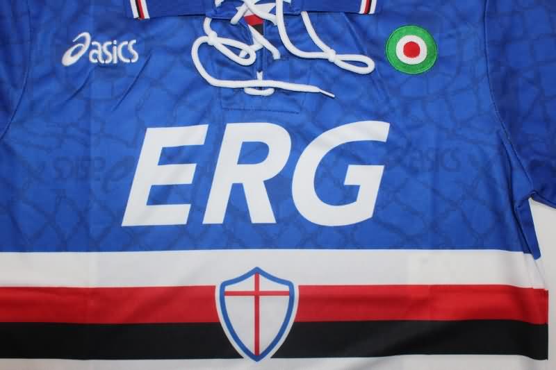 Thailand Quality(AAA) 1994/95 Sampdoria Home Retro Soccer Jersey