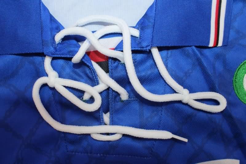 Thailand Quality(AAA) 1994/95 Sampdoria Home Retro Soccer Jersey