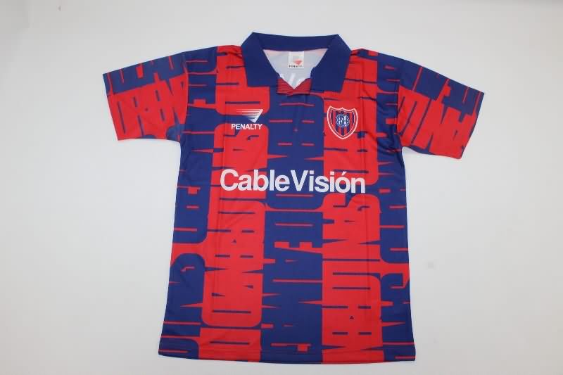 Thailand Quality(AAA) 1995/96 San Lorenzo Home Retro Soccer Jersey