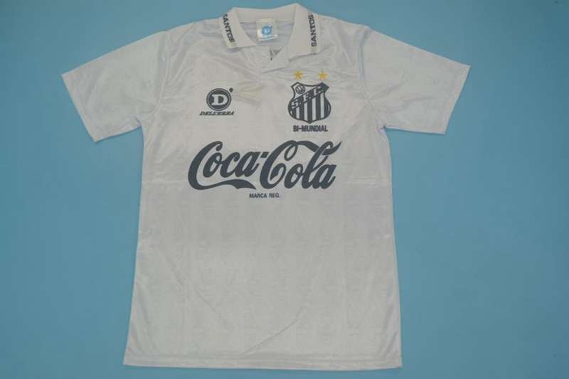 Thailand Quality(AAA) 1993 Santos Home Retro Soccer Jersey