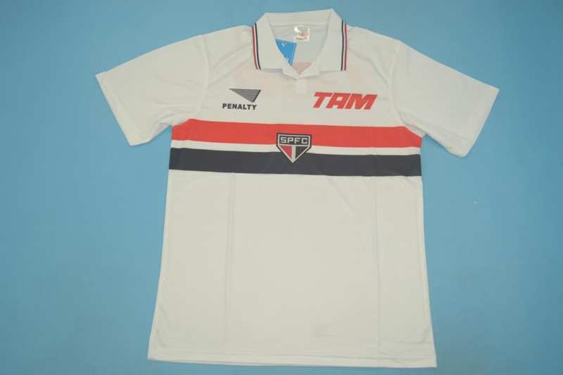 Thailand Quality(AAA) 1994 Sao Paulo Home Retro Soccer Jersey