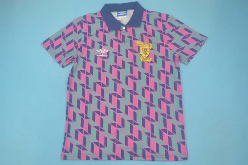 Thailand Quality(AAA) 1990 Scotland Away Retro Soccer Jersey