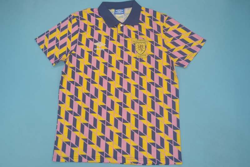 Thailand Quality(AAA) 1988/89 Scotland Third Retro Soccer Jersey