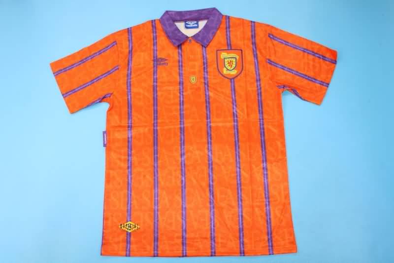 Thailand Quality(AAA) 1993/94 Scotland Away Retro Soccer Jersey