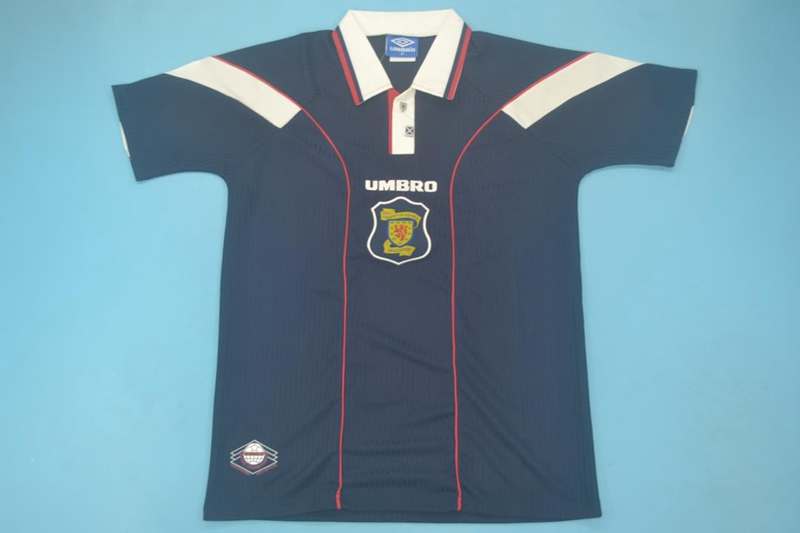 Thailand Quality(AAA) 1996/98 Scotland Home Retro Soccer Jersey